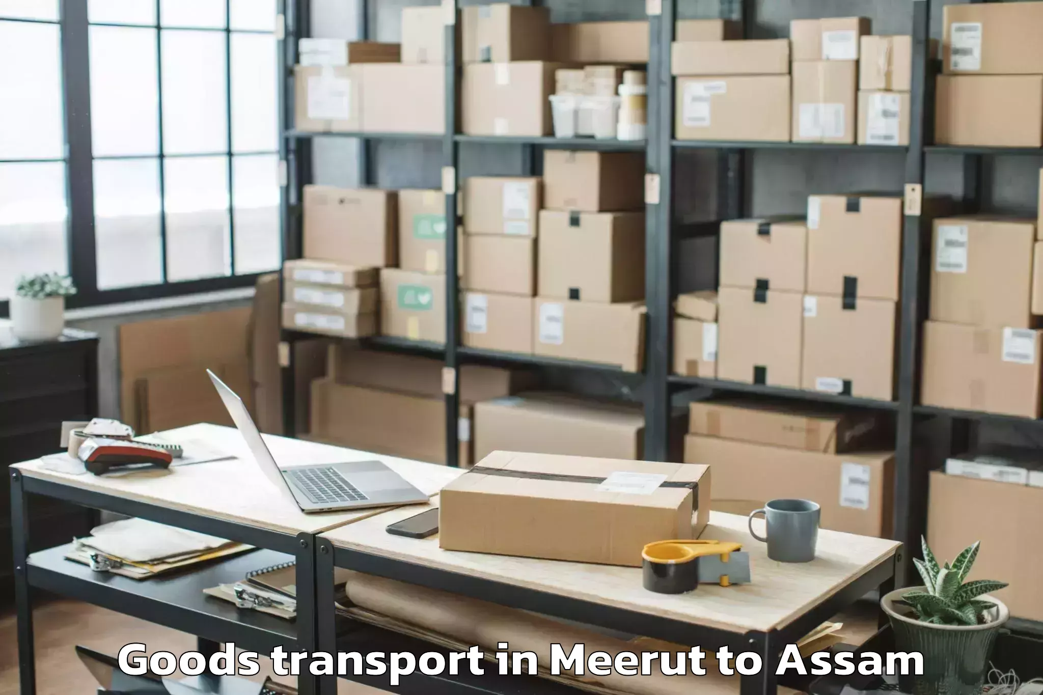 Meerut to Numaligarh Goods Transport Booking